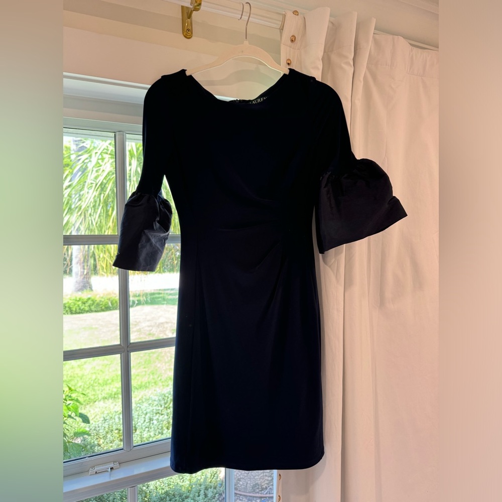 Lauren by Ralph Lauren Navy Blue Mini Dress